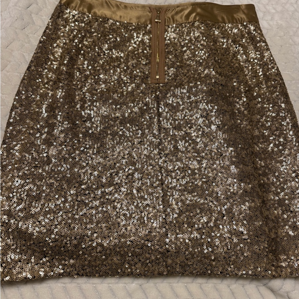 Glamorous Sequin Mini Skirt in Gold - Picture 5 of 5